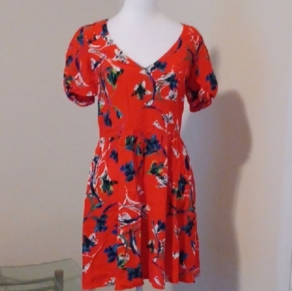 🐈‍⬛Floral Red Dress - Picture 10 of 10